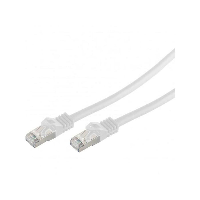 Patchk.Cat6a S / Ftp 0,5m Blanco Rj45 Sin Halógenos (Lszh)