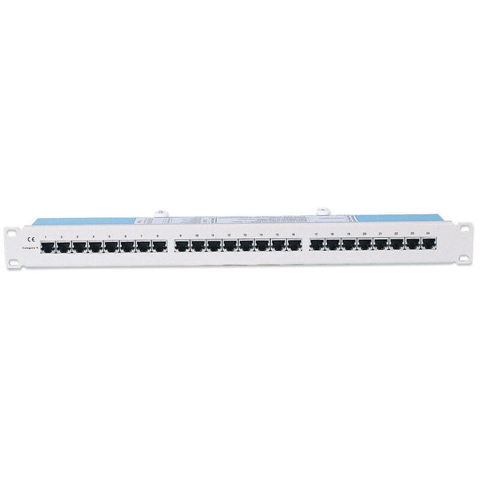 Patchpanel Intellinet, 19 ", Cat5e, 24 Puertos, Ftp, 1u, Gris