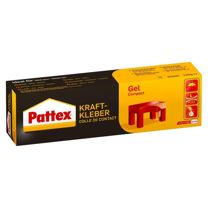 Pattex Kraftkleber Compact, Kontaktkleber, Gel, Tube, 125g