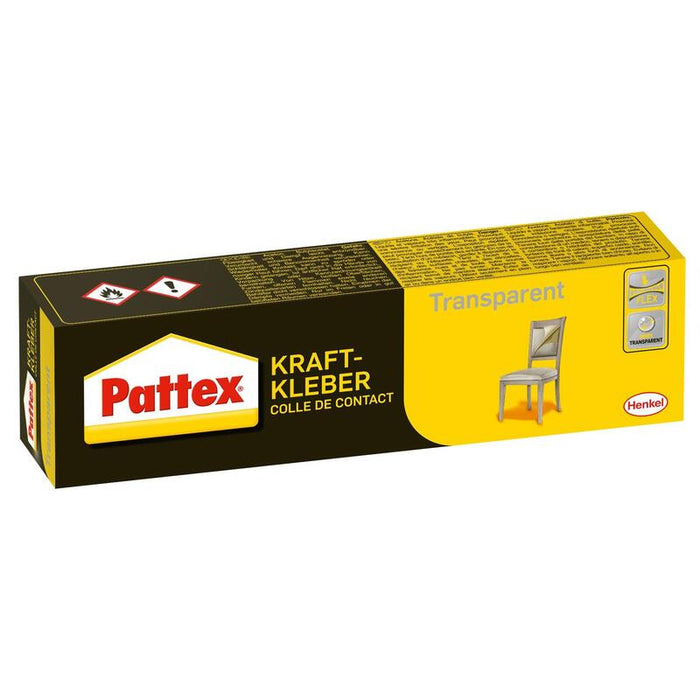Pattex Kraftkleber Transparentee, Kontaktkleber, Tube 50g