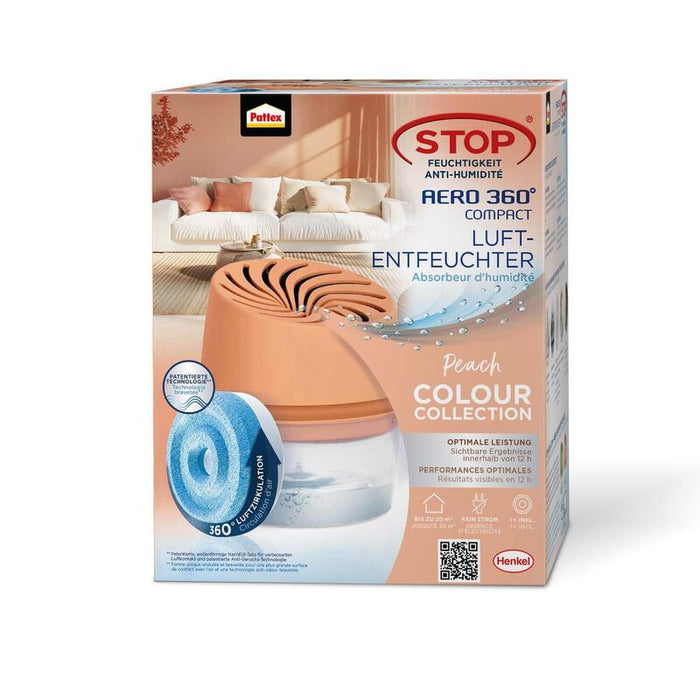 Pattex Luftentfeuchter Gerät Aero 360 Inkl. 450g Tab Pfirsch