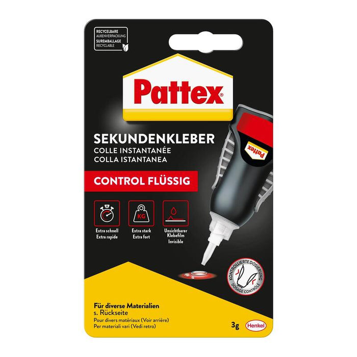 Pattex Sekundenkleber Matic Flüssig, Applikatorflasche, 3g