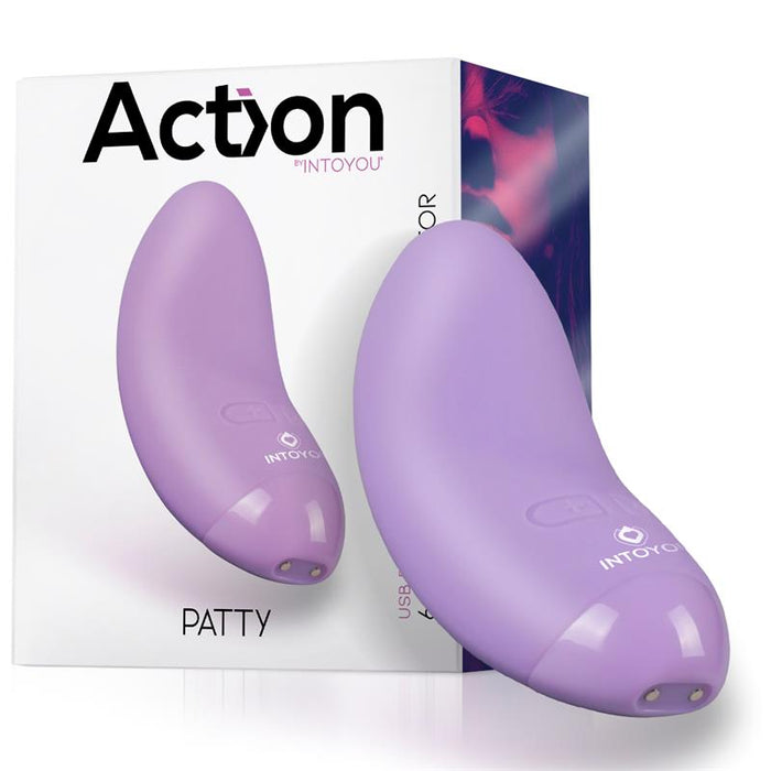 Patty Mini Masajeador Silicona Usb Púrpura