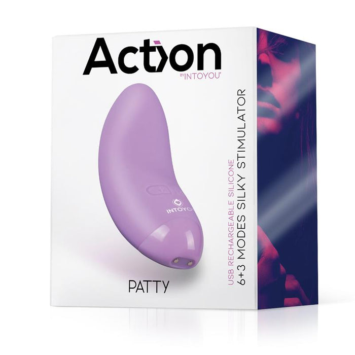 Patty Mini Masajeador Silicona Usb Púrpura