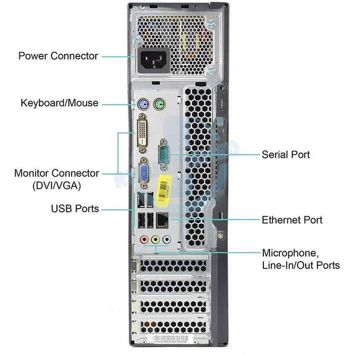 Pc Reacondicionado Lenovo M71 Sff,I3-2100,4gb,250b, Dvdrw Coa W7 6 Meses De Garantia