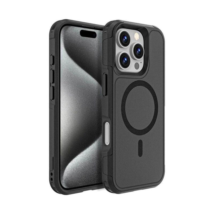 Pedea Shockproof Case Fr Apple Iphone 16 Pro, Schwarz Bulk