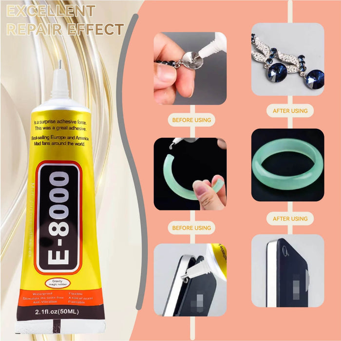 Pegamento E-8000 15Ml Reparación Para Pantalla De Teléfono Móvil Diy