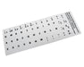 Pegatina Para Teclado Castellano Blanco Con Letras Negras