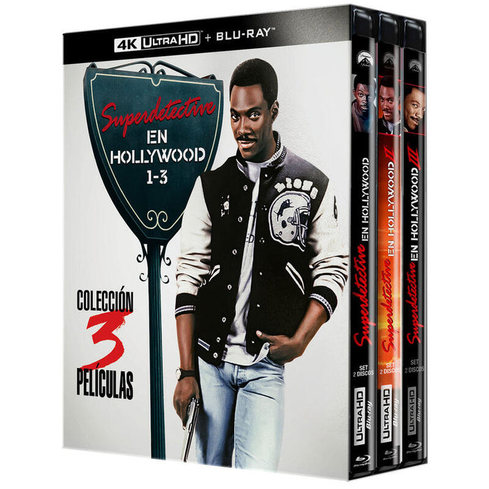 Pelicula Superdetective En Hollywood - Colección 3 Películas (4k Uhd + Bd) - Bd Blu-Ray