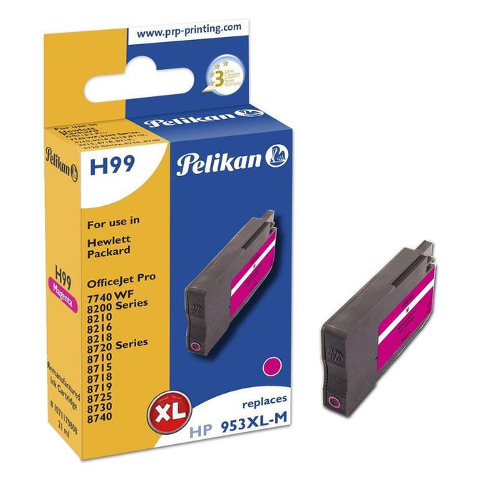 Pelikan Cartucho Hp H99 F6u17ae Hp953xl Magenta Remanufactured