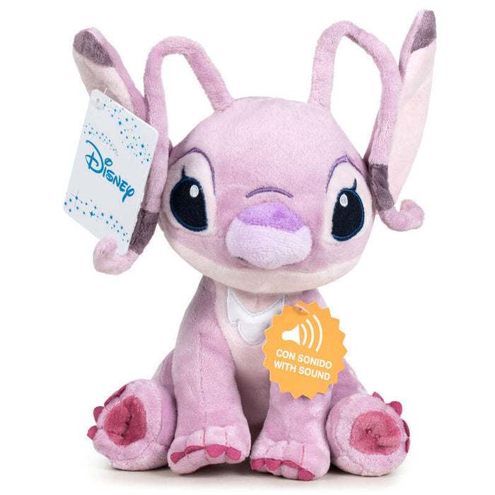 Peluche Angel Stitch Disney Soft Sonido 30cm