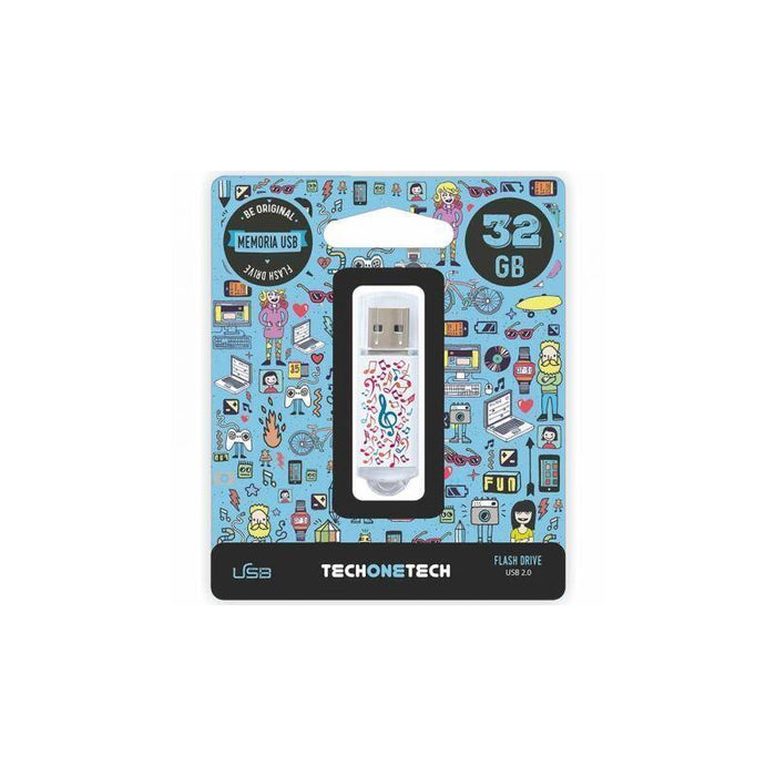 Pendrive 32gb Tech One Tech Music Dream Usb 2.0