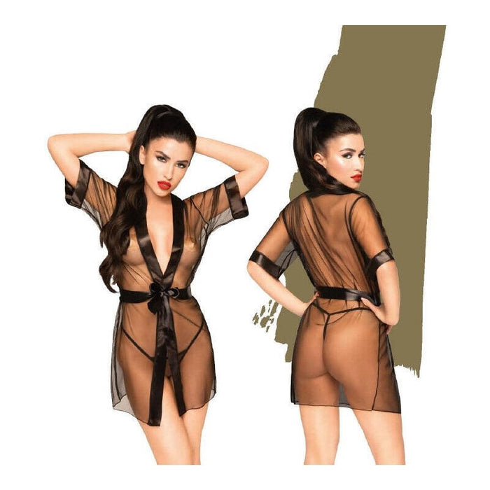 Penthouse - Midnight Mirage Peignoir Negro Xl