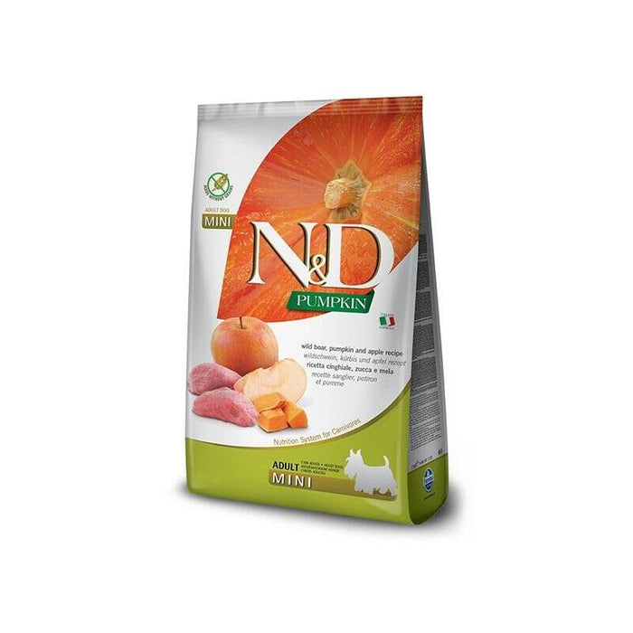 Perro Farmina N&D Pumpkin Pienso Seco Para Perros Adultos De Razas Pequeñas Con Caza 7 Kg