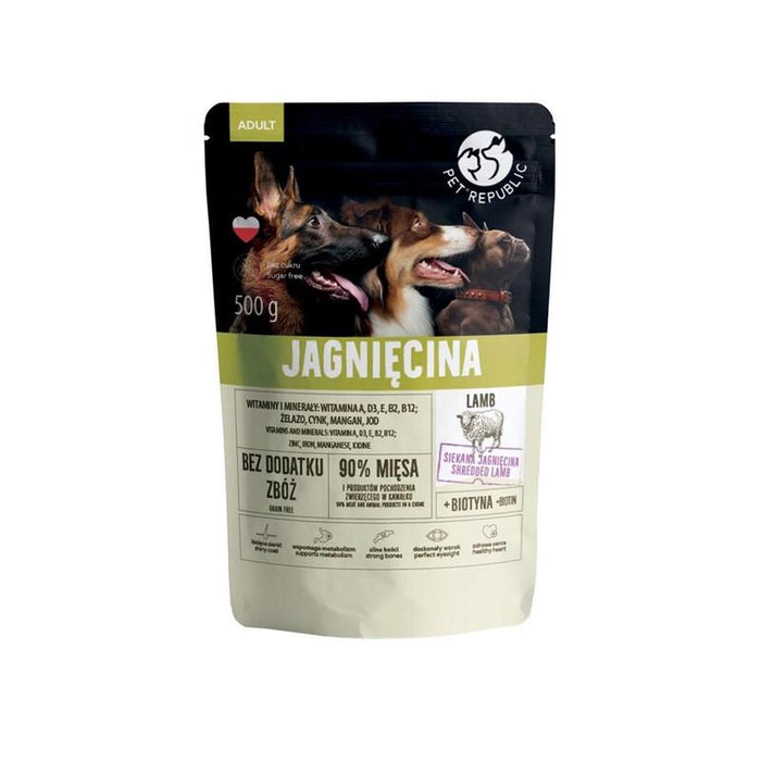 Pet Republic Adult Lamb - Comida Húmeda Para Perros - 500g