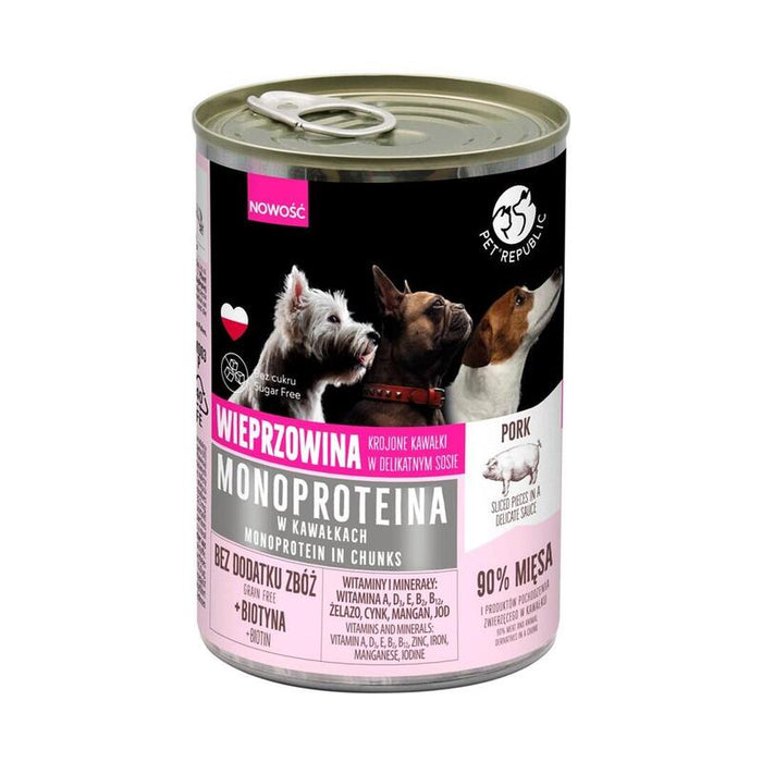 Pet Republic Monoprotein Pork - Comida Húmeda Para Perros - 400g