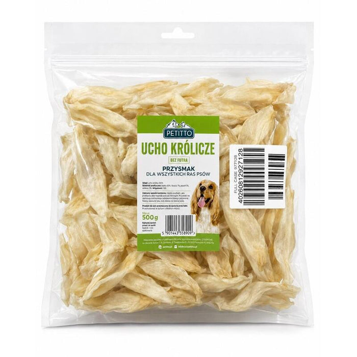Petitto - Ucho Królicze Bez Futra -500 G