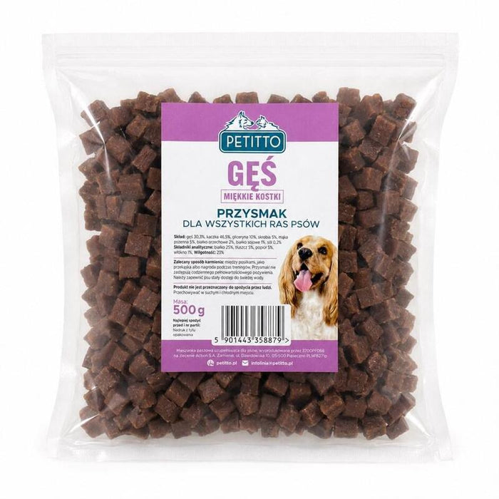 Petitto - Wapienne Kostki Z Gesia- Para Perro 500g