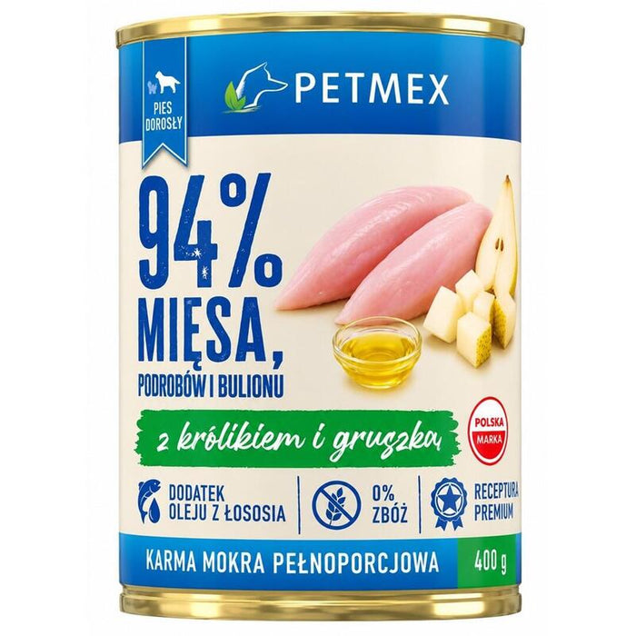 Petmex Z Królikiem I Gruszka Para Perros Adultos 400g
