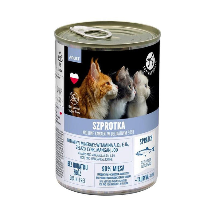 Petrepublic Sprat Pieces In A Delicate Sauce - Comida Húmeda Para Gatos - 400g
