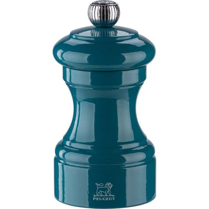 Peugeot Bistro Pepper Mill 10 Cm Pacific Blue Lacquered Wood