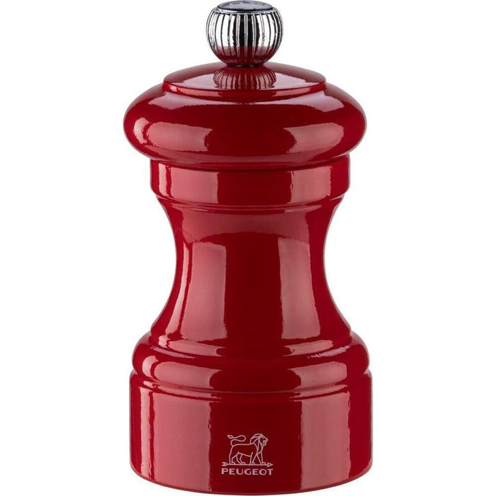 Peugeot Bistro Pepper Mill 10 Cm Passion Red Lacquered Wood