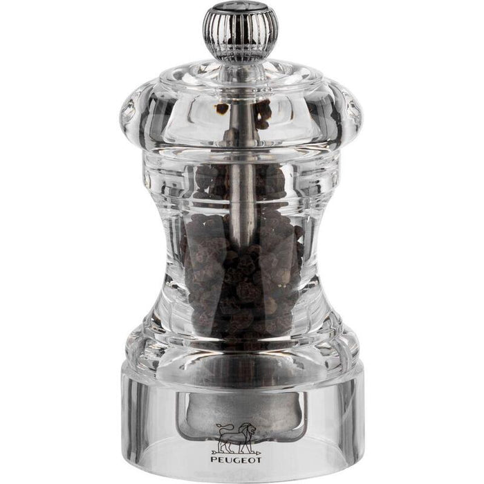 Peugeot Bistro Pepper Mill 10cm Acryl Transparent