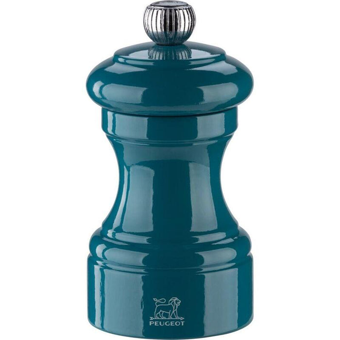 Peugeot Bistro Salt Mill 10 Cm Pacific Blue Lacquered Wood