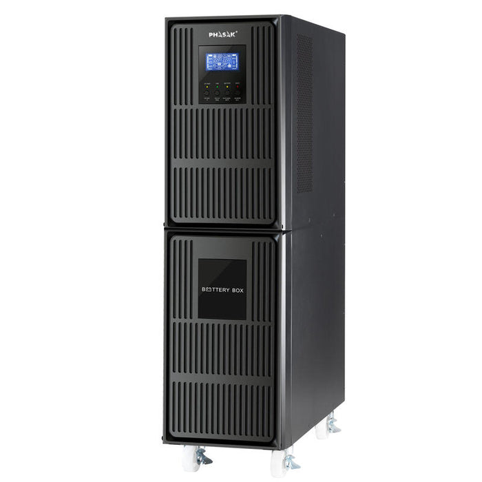 Phasak Sai Ph 9270 Online 10kva/800w Formato Torre  + Incluye Snmp Lcd Rs232-Usb Baterias 20x9ah
