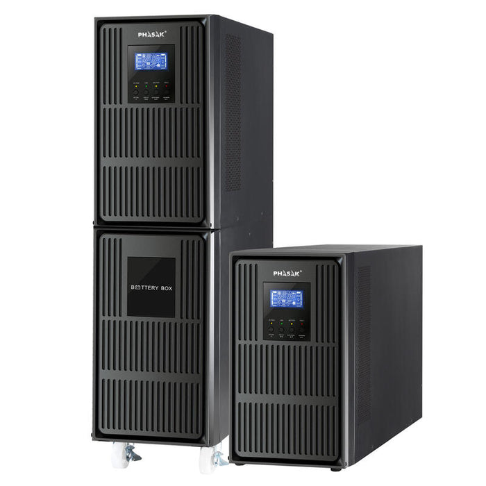 Phasak Sai Ph 9270 Online 10kva/800w Formato Torre  + Incluye Snmp Lcd Rs232-Usb Baterias 20x9ah