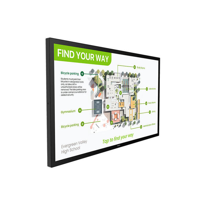 Philips 3000 Series 55bdl3751t/00 Pantalla De Señalización Panel Plano Interactivo 138,4 Cm (54.5") Lcd Wifi 450 Cd / M² 4k Ultra Hd Negro Pantalla Táctil Procesador Incorporado Android