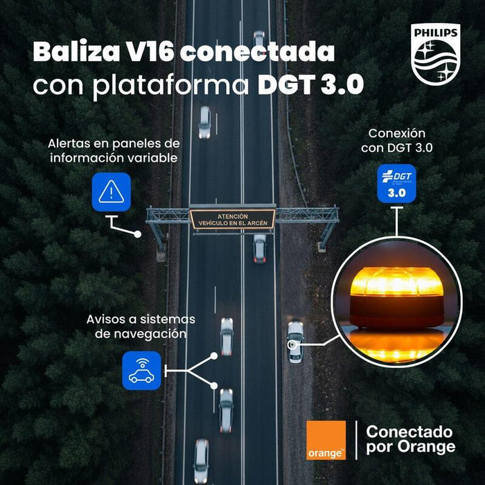 Philips Baliza Conetada Dgt 3.0 Homologada V16