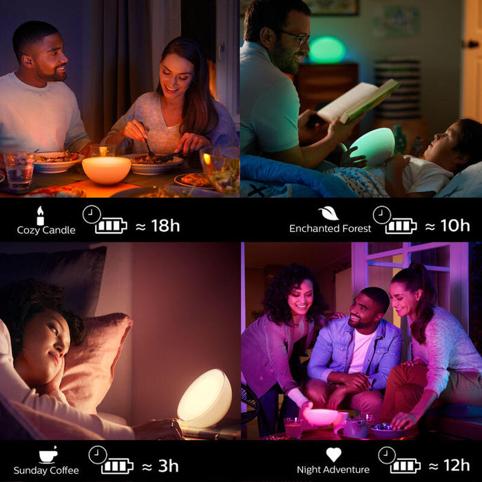 Philips Hue White And Color Ambiance Go Lámpara De Sobremesa Led 6 W (Equivalente 43 W) 16 Millones De Colores 2000-6500 K Blanco