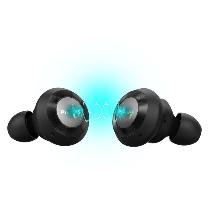 Philips Tat8505bk/00 Auricular Y Casco Auriculares True Wireless Stereo [Tws] Dentro De Oído Música Negro (Philips Tat8505bk True Wireless - Black)