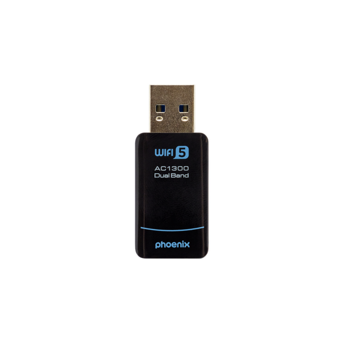 Phoenix Nano Adaptador Usb Receptor Red Inalámbrico 1300mbps Dual Band