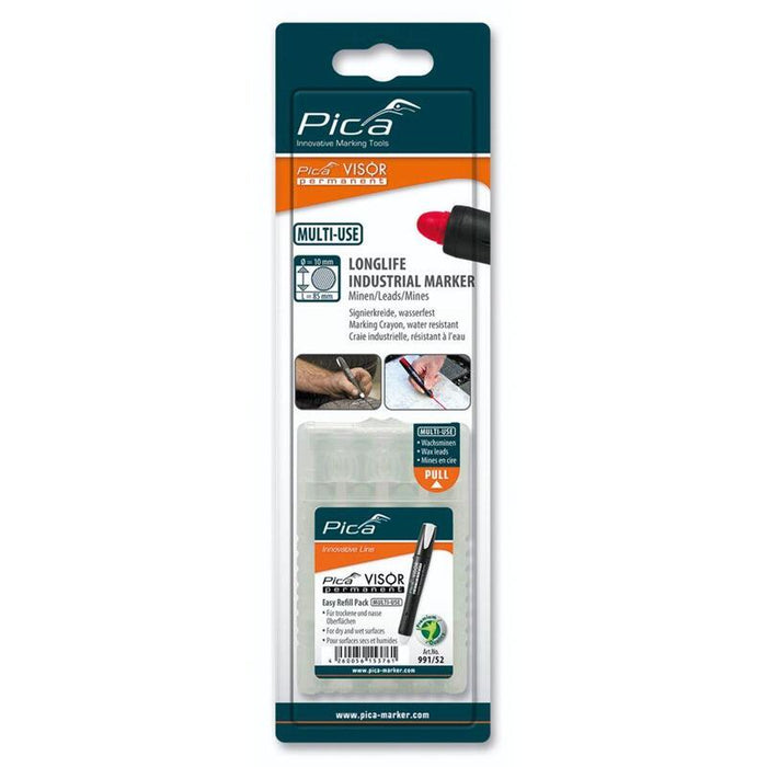 Pica Visor Permanent Replacement Refills White / Sb