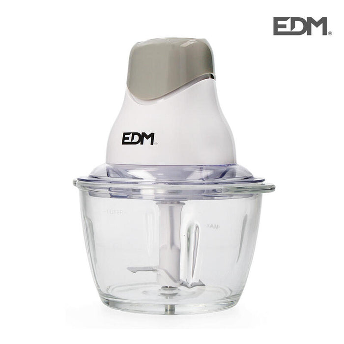 Picadora Con Recipiente De Cristal 320w Ø19x22cm Edm