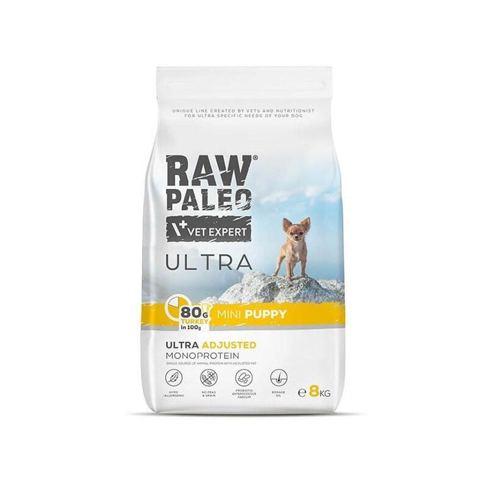 Pienso Para Cachorros Raw Paleo Ultra Mini Puppy Pavo  8 Kg