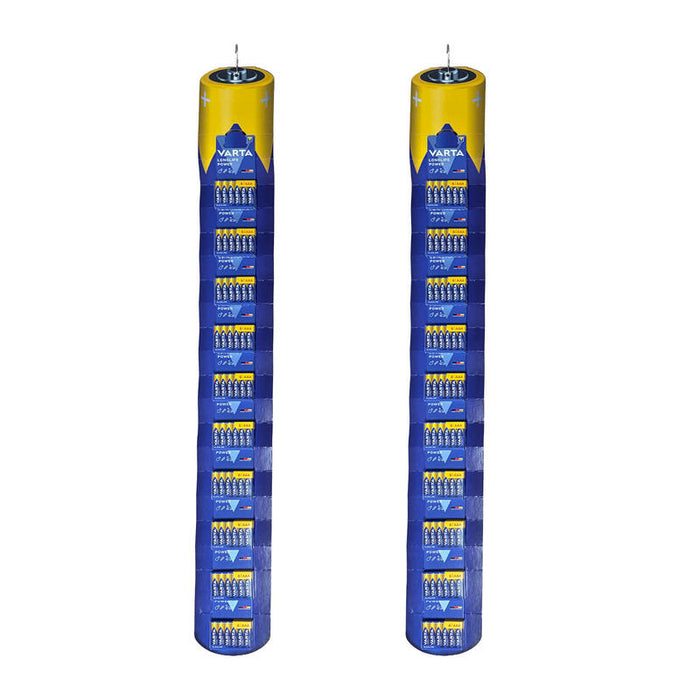 Pila Alkalina Longlife Power Aaa - Lr03, 10 Blisters De 6 Pilas / Tira, Total 120 Pilas; 2 Uds; 13 X 31,5 X 14,5 Cm