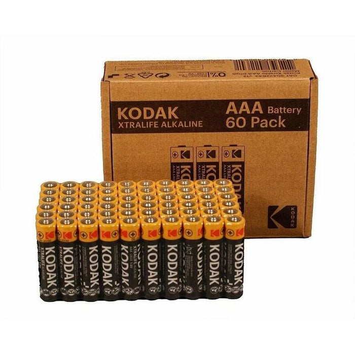 Pilas Alcalinas Kodak Xtralife Aaa Lr3, 60 Unidades.