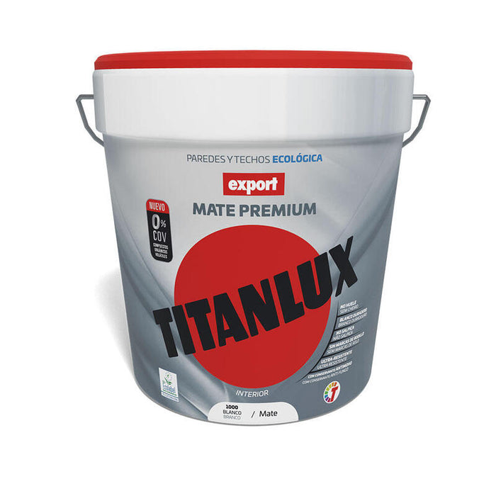 Pintura Vinílica Lavable Export Blanco Decoración 4l Titanlux F31110004