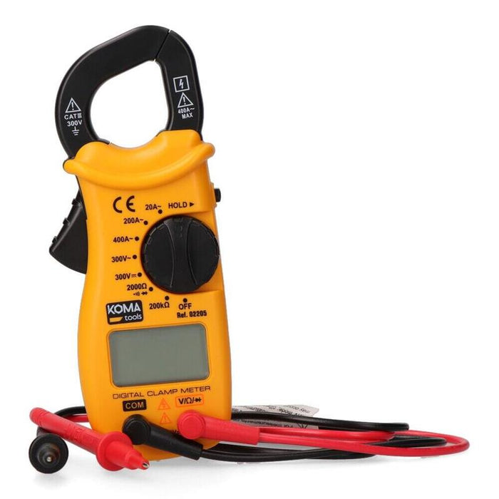 Pinza Amperimétrica Digital Cat Iii 400 A 300 V, 61 X 32 X 151 Mm