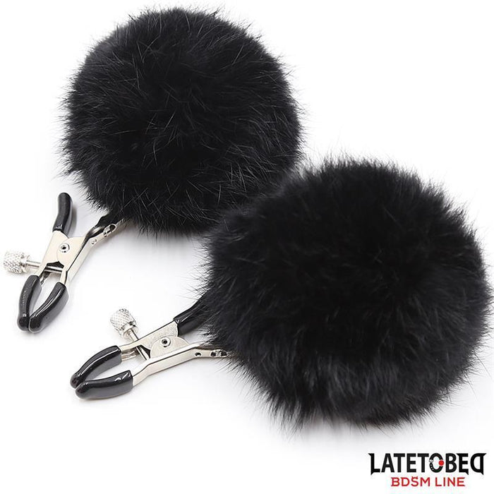 Pinzas Para Pezones Con Pelo Negro