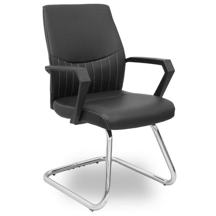 Piqueras Y Crespo Forol Sillon Confidente Patin Opti520pa Similpiel Negro