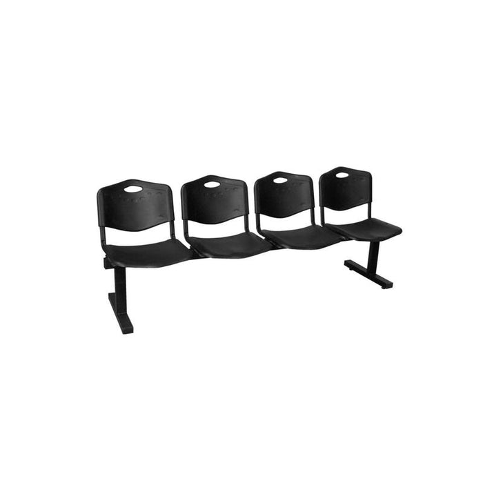 Piqueras Y Crespo Nowy Styl Bancada Iso Plastic 4 Plazas Pvc Color Negro