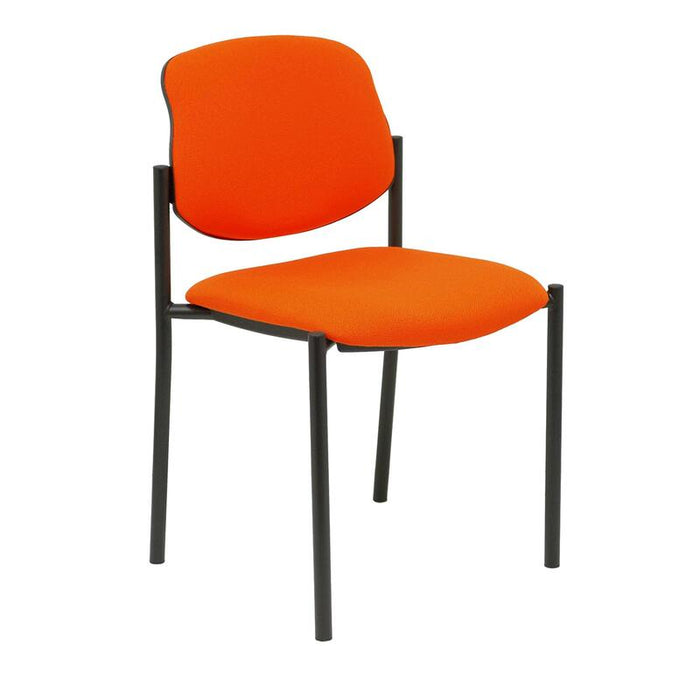 Piqueras Y Crespo Nowy Styl Silla Fija Styl Bali Naranja Oscuro Chasis Negro