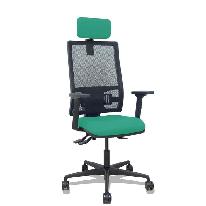 Piqueras Y Crespo Silla Bormate Malla Negra Asto.Bali Esmeralda Brazos 2d Ruedas65 Cabec Reg