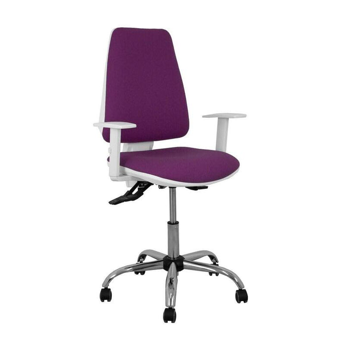 Piqueras Y Crespo Silla Elche Blanca Asincro Bali Morado Brazos Regulables Ruedas De Parque