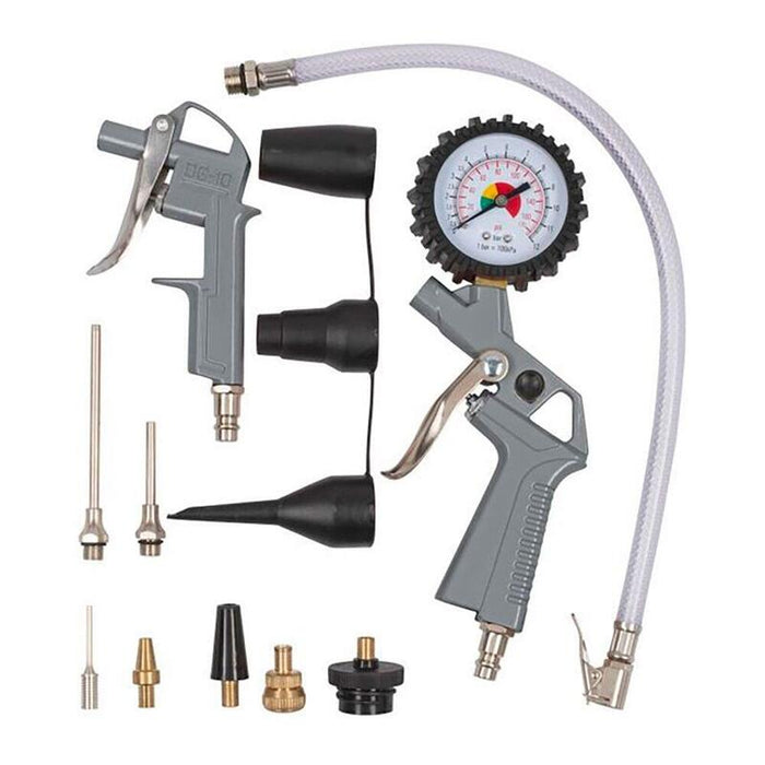 Pistola De Hinchado Neumático + 13 Piezas