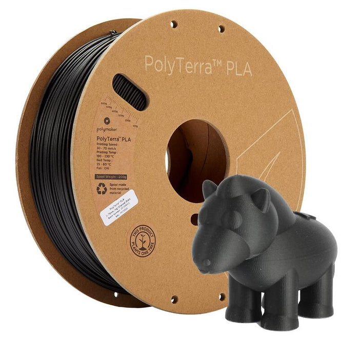 Pla 1,75mm Charcoal Negro 1kg